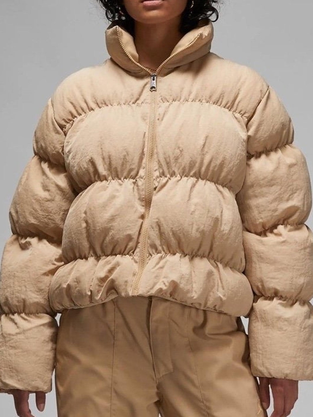 Jordan Women's Beige Puffer Jacket